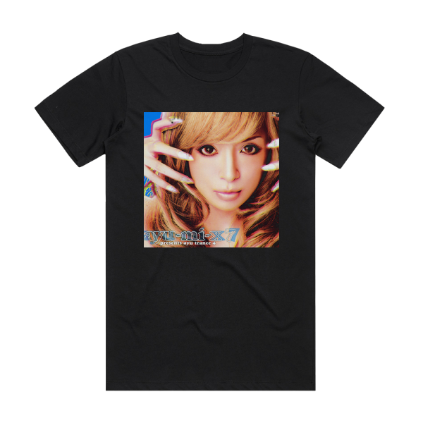 Ayumi Hamasaki Ayu Mi X 7 2 Album Cover T-Shirt Black