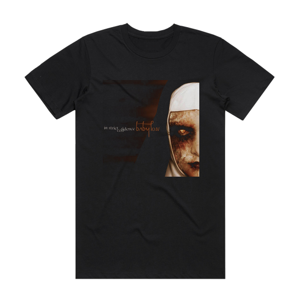 In Strict Confidence Babylon Album Cover T-Shirt Black