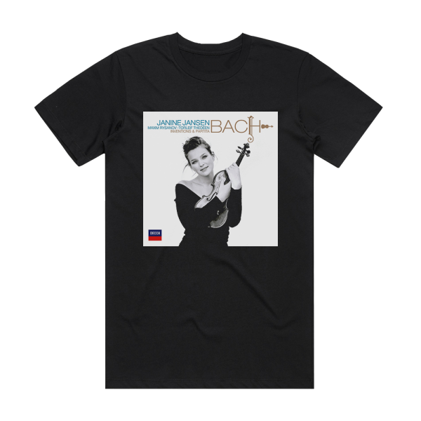 Janine Jansen Bach Inventions Partita 3 Album Cover T-Shirt Black