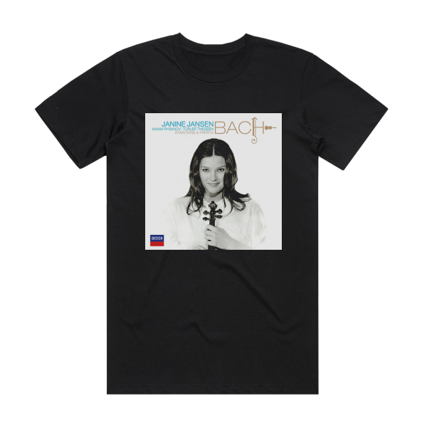 Johann Sebastian Bach Bach Inventions Partita Feat Violin Janine Jansen 2 Album Cover T-Shirt Black