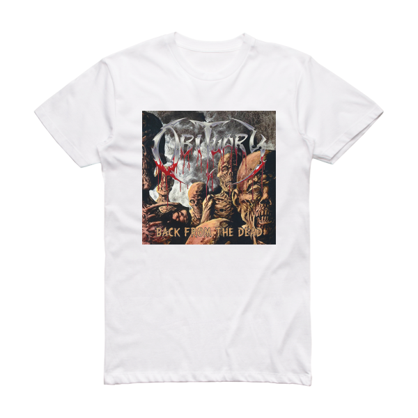 Obituary Back From The Dead Album Cover T-Shirt White