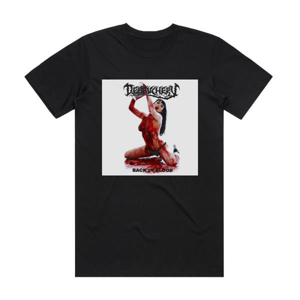 Debauchery Back In Blood Album Cover T-Shirt Black