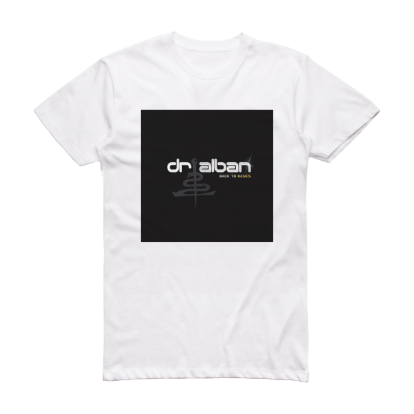 Dr Alban Back To Basics Album Cover T-Shirt White