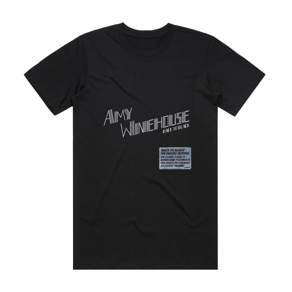Amy Winehouse Back To Black 1 Album Cover T-Shirt Black