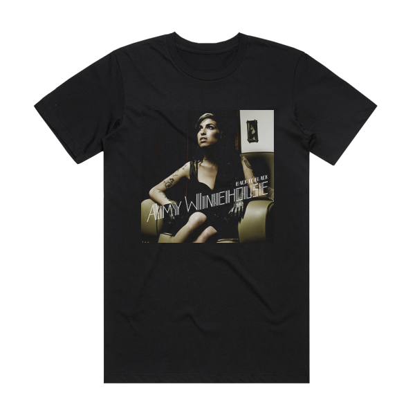Amy Winehouse Back To Black 5 Album Cover T-Shirt Black