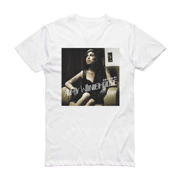 Amy Winehouse Back To Black 5 Album Cover T-Shirt White