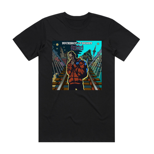 Buckshot Backpack Travels Album Cover T-Shirt Black