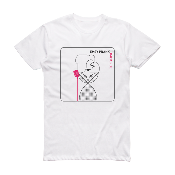 Emsy Prank Backside Album Cover T-Shirt White