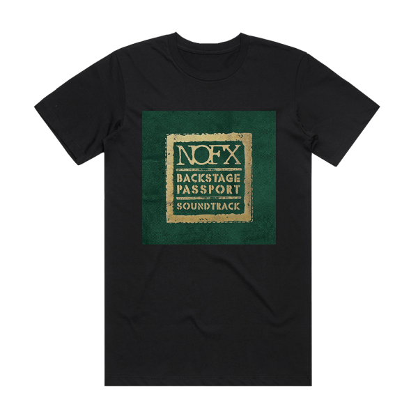 NOFX Backstage Passport Soundtrack Album Cover T-Shirt Black