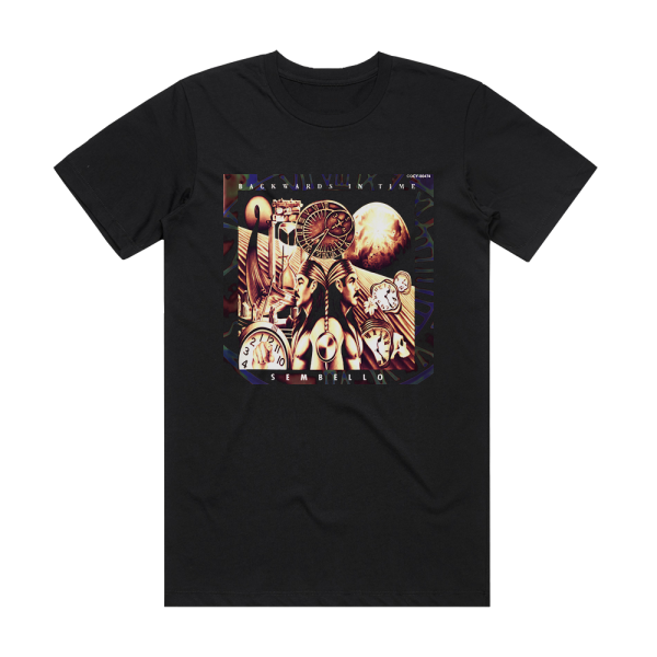 Michael Sembello Backwards In Time Album Cover T-Shirt Black