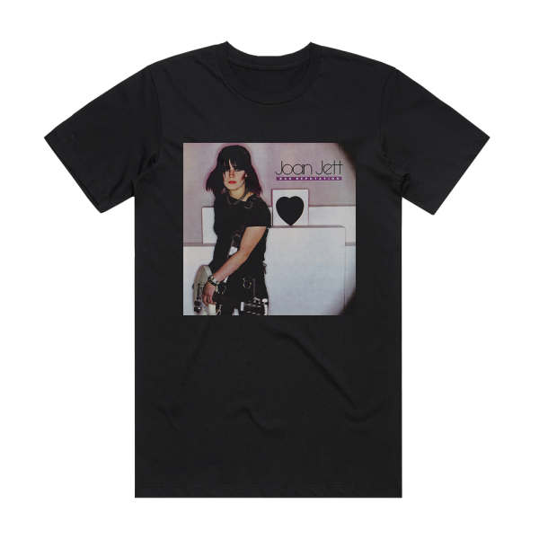 Joan Jett Bad Reputation 1 Album Cover T-Shirt Black