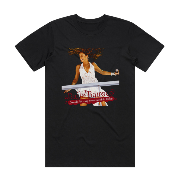 Daniela Mercury Baile Barroco Album Cover T-Shirt Black