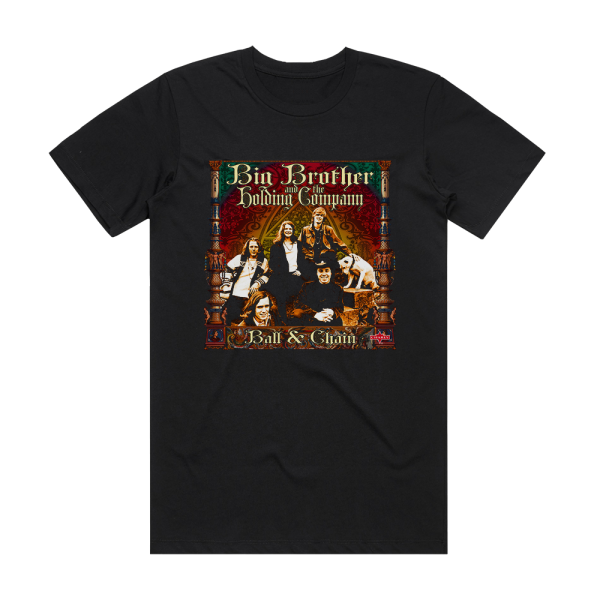 Big Brother and The Holding Company Ball Chain Album Cover T-Shirt Black