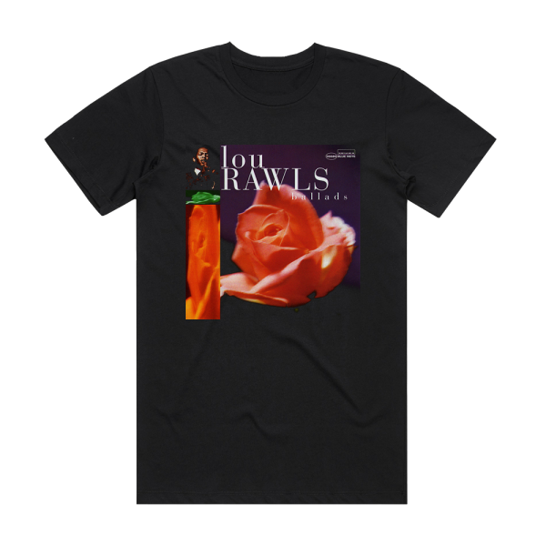 Lou Rawls Ballads Album Cover T-Shirt Black