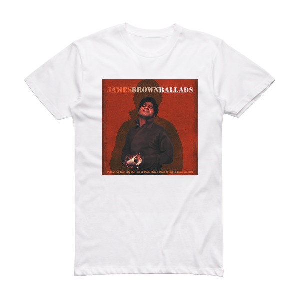 James Brown Ballads Album Cover T-Shirt White