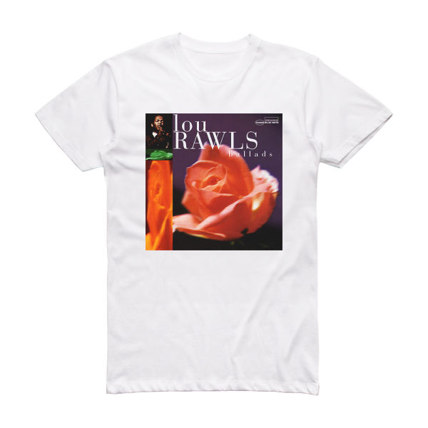 Lou Rawls Ballads Album Cover T-Shirt White