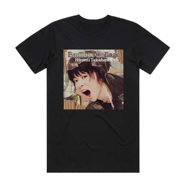 Hitomi Takahashi Bamboo Collage Album Cover T-Shirt Black