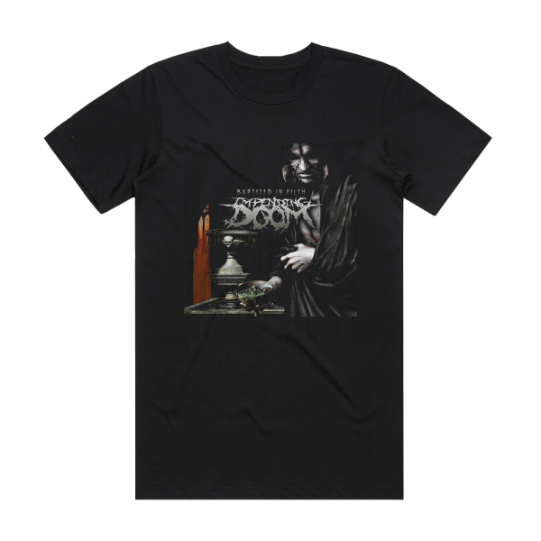 Impending Doom Baptized In Filth Album Cover T-Shirt Black