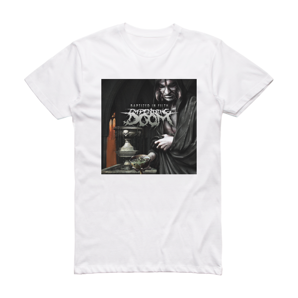 Impending Doom Baptized In Filth Album Cover T-Shirt White