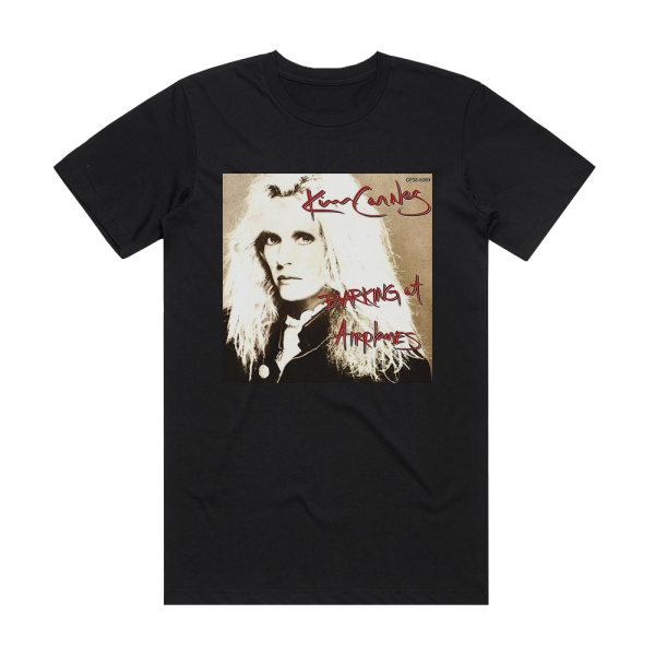 Kim Carnes Barking At Airplanes Album Cover T-Shirt Black