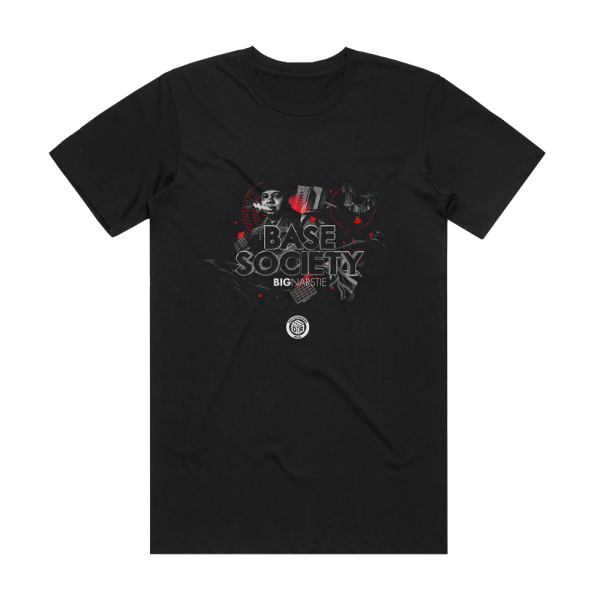 Big Narstie Base Society Album Cover T-Shirt Black