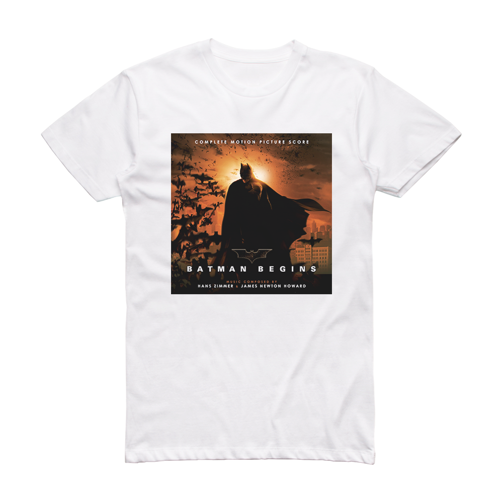 Hans Zimmer Batman Begins 2 Album Cover T-Shirt White – ALBUM COVER T-SHIRTS