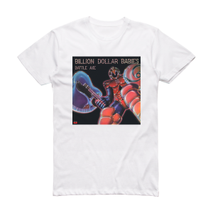 Billion Dollar Babies Battle Axe Album Cover T-Shirt White
