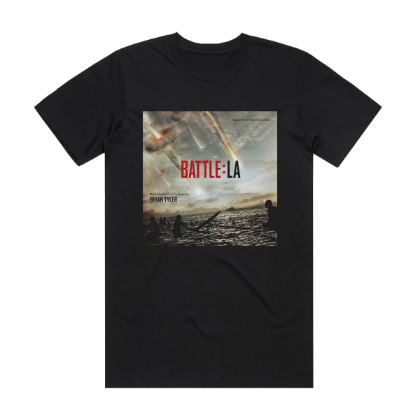 Brian Tyler Battle Los Angeles Album Cover T-Shirt Black