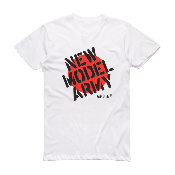 New Model Army Bd3 Ep Album Cover T-Shirt White