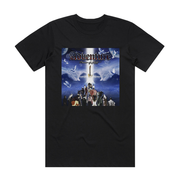 Adventure Beacon Of Light Album Cover T-Shirt Black