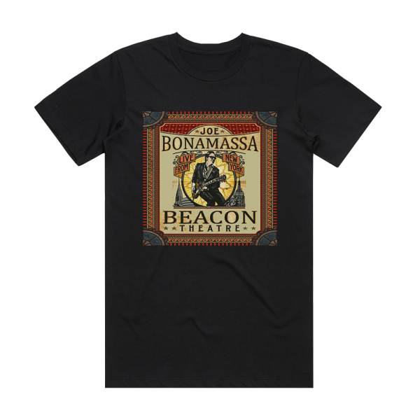 Joe Bonamassa Beacon Theatre Live From New York Album Cover T-Shirt Black