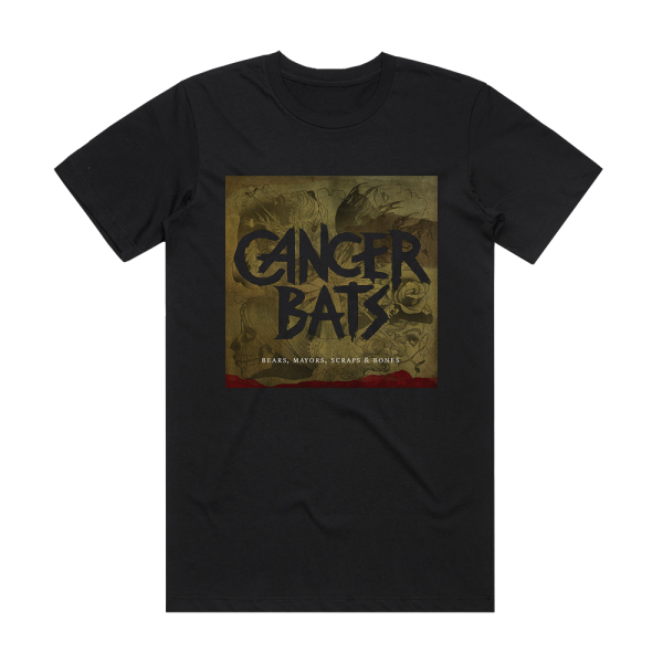 Cancer Bats Bears Mayors Scraps Bones 1 Album Cover T-Shirt Black