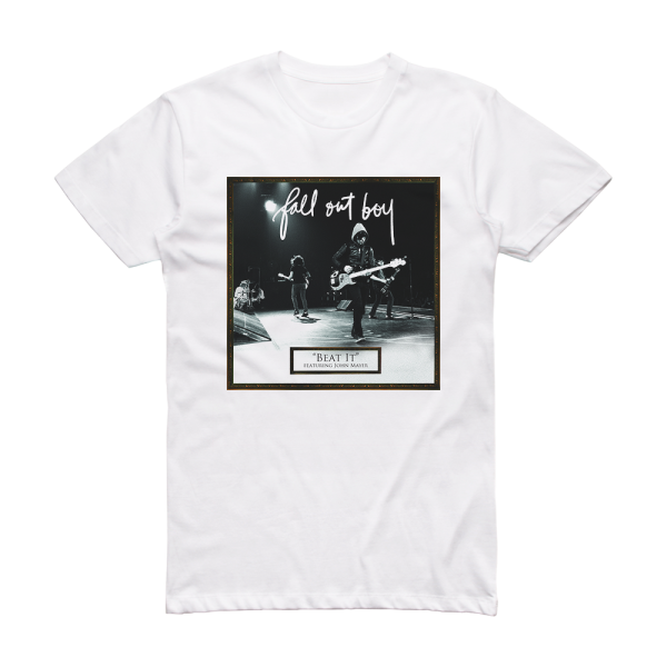 Fall Out Boy Beat It Album Cover T-Shirt White