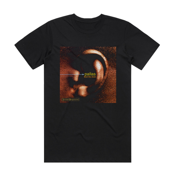 Pallas Beat The Drum Album Cover T-Shirt Black