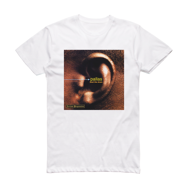 Pallas Beat The Drum Album Cover T-Shirt White