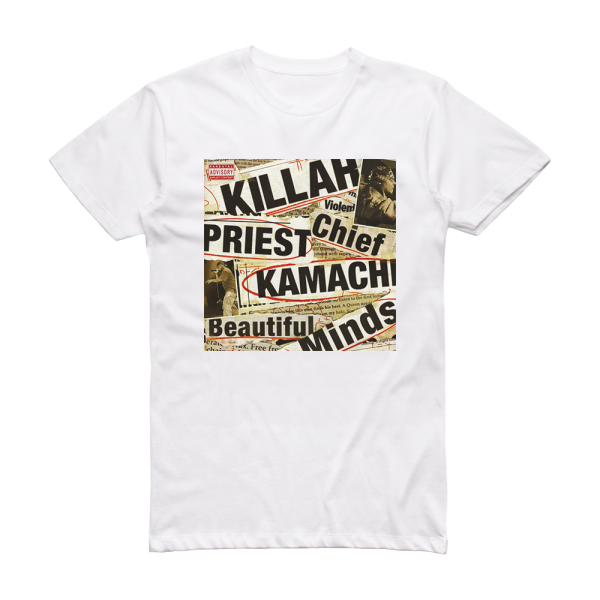 Killah Priest Beautiful Minds Album Cover T-Shirt White