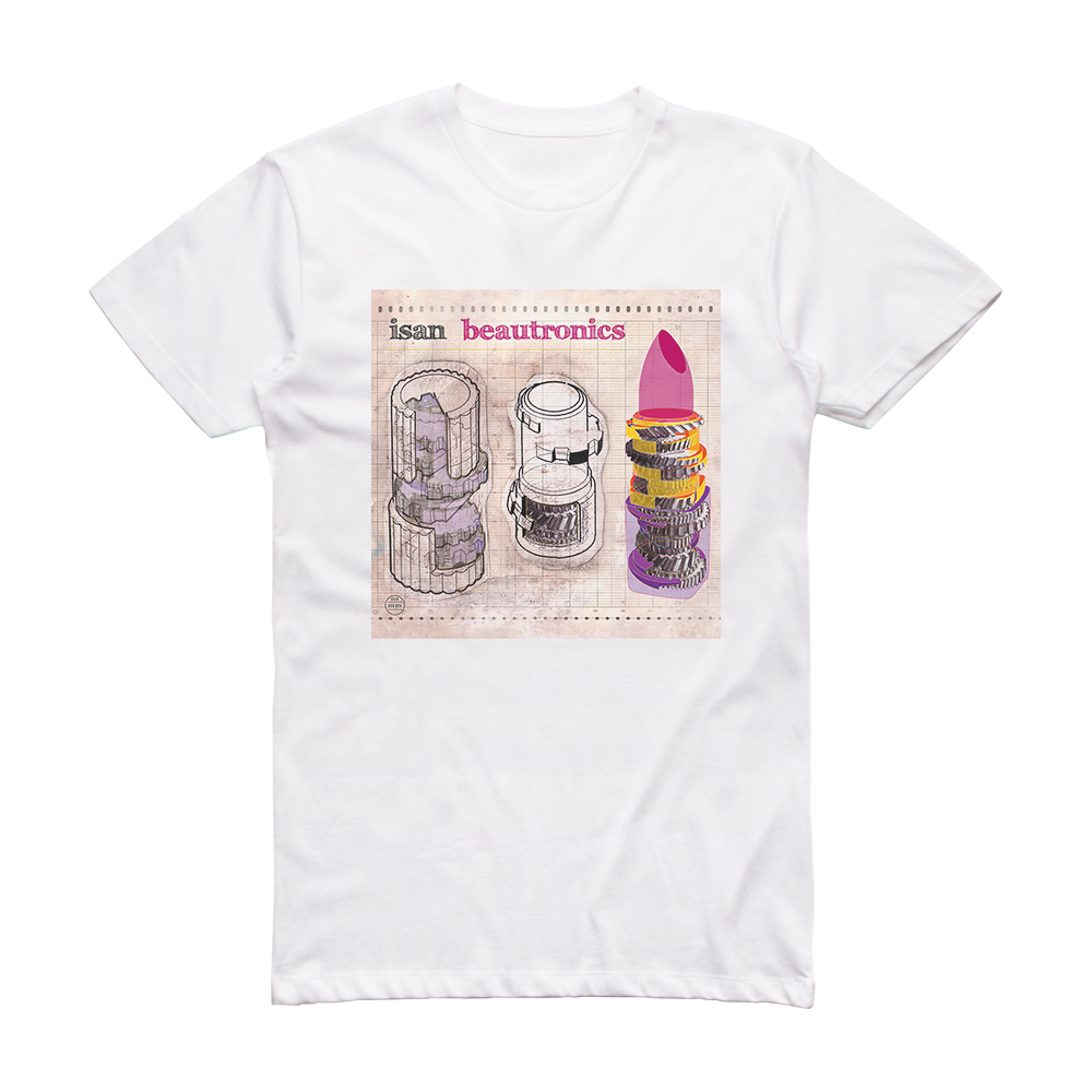 ISAN Beautronics Album Cover T-Shirt White