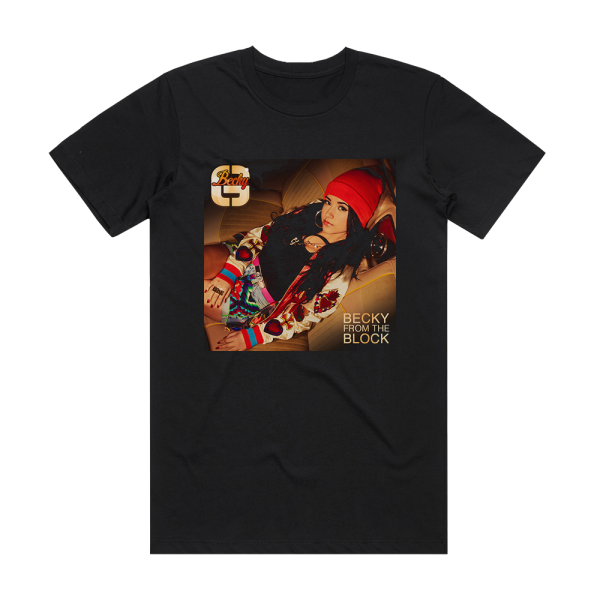 Becky G Becky From The Block Album Cover T-Shirt Black