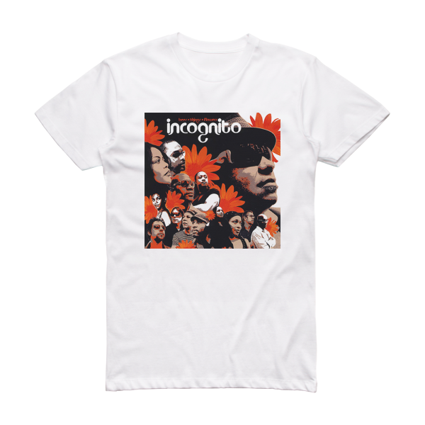 Incognito Bees Things Flowers Album Cover T-Shirt White