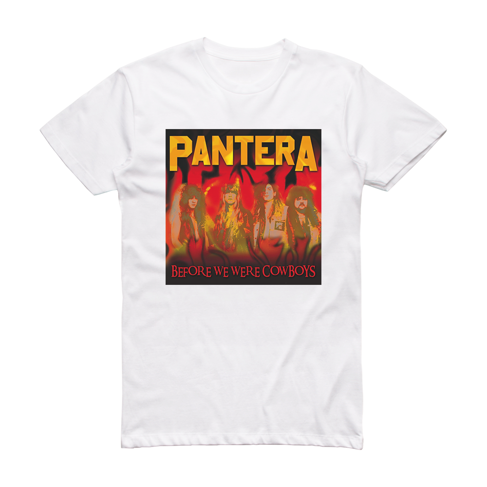 Pantera Before We Were Cowboys Album Cover T-Shirt White – ALBUM COVER ...