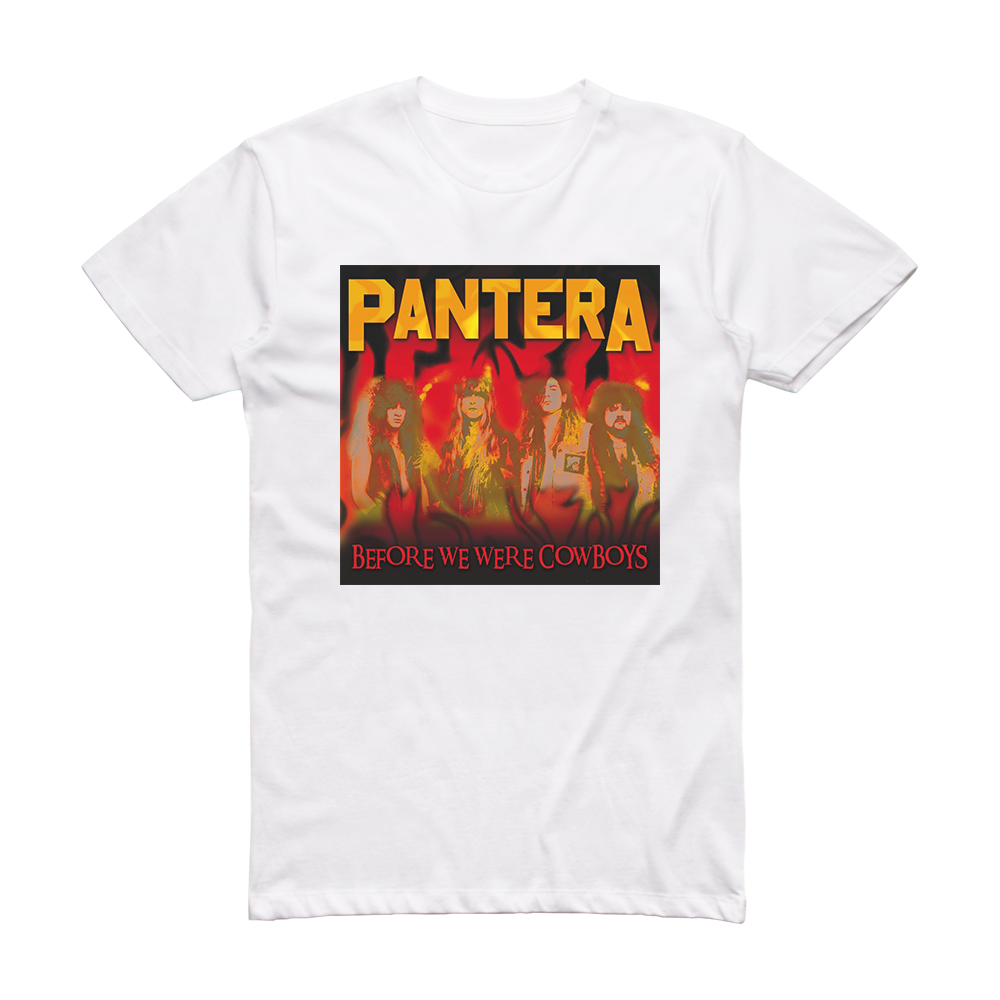 Pantera Before We Were Cowboys Album Cover T-Shirt White – ALBUM COVER ...