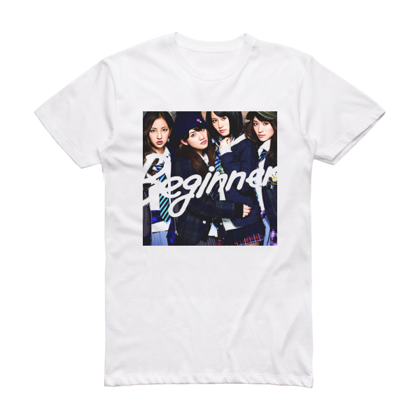 AKB48 Beginner 1 Album Cover T-Shirt White