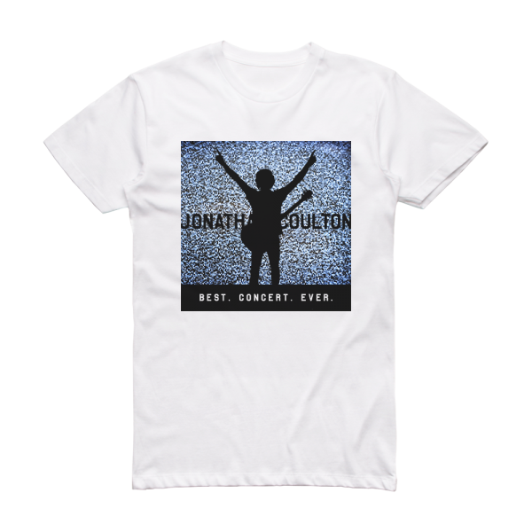Jonathan Coulton Best Concert Ever Album Cover T-Shirt White