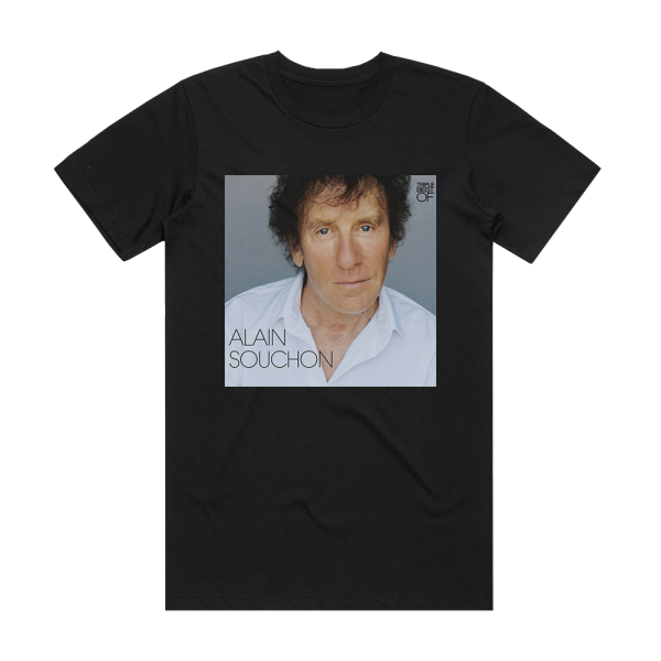 Alain Souchon Best Of Album Cover T-Shirt Black