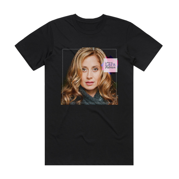 Lara Fabian Best Of Album Cover T-Shirt Black