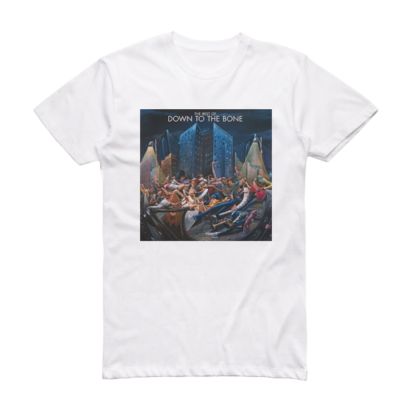 Down to the Bone Best Of Album Cover T-Shirt White