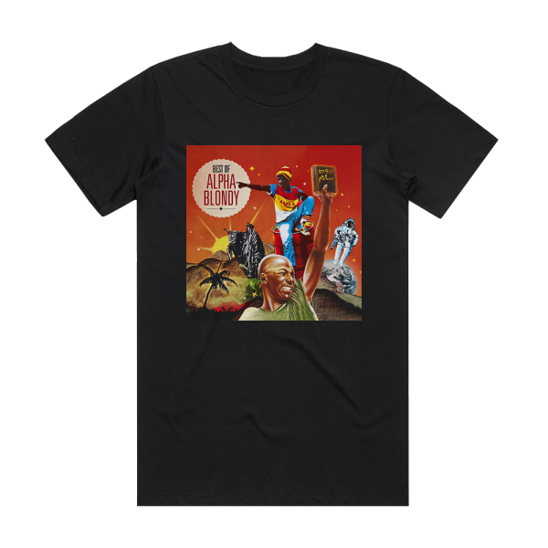 Alpha Blondy Best Of Alpha Blondy Album Cover T-Shirt Black