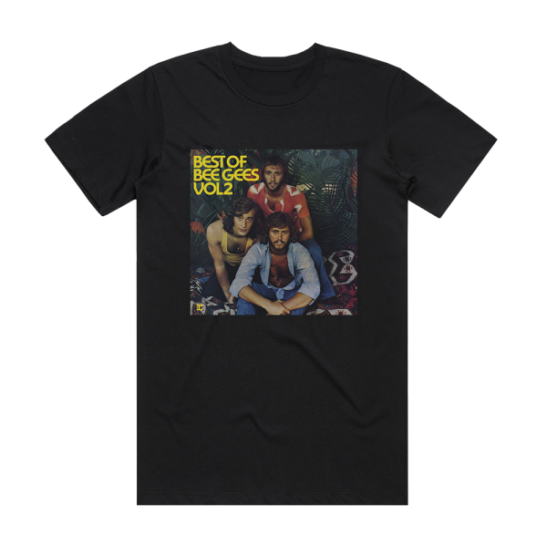 Bee Gees Best Of Bee Gees Volume 2 Album Cover T-Shirt Black