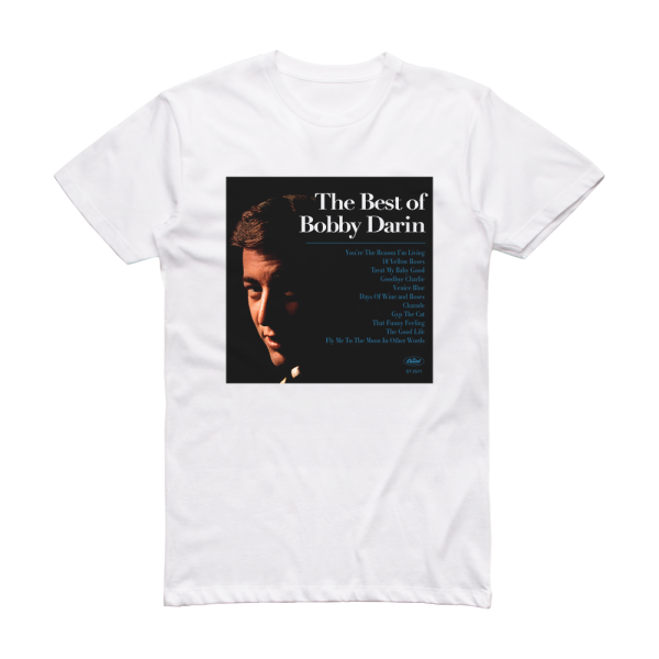 Bobby Darin Best Of Bobby Darin Album Cover T-Shirt White