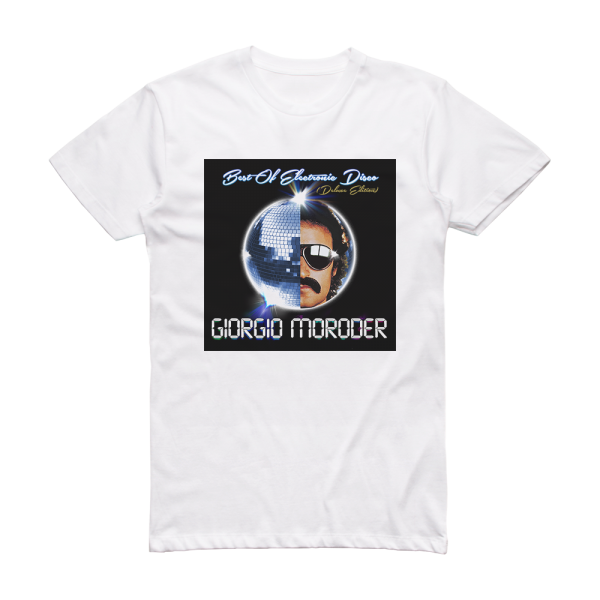 Giorgio Moroder Best Of Electronic Disco Album Cover T-Shirt White